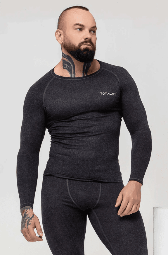 TotalFit. Чоловічий термоджемпер з віскози з вовною TMR1-V